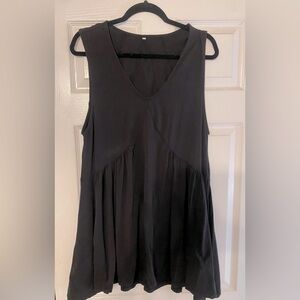 Black short shift dress